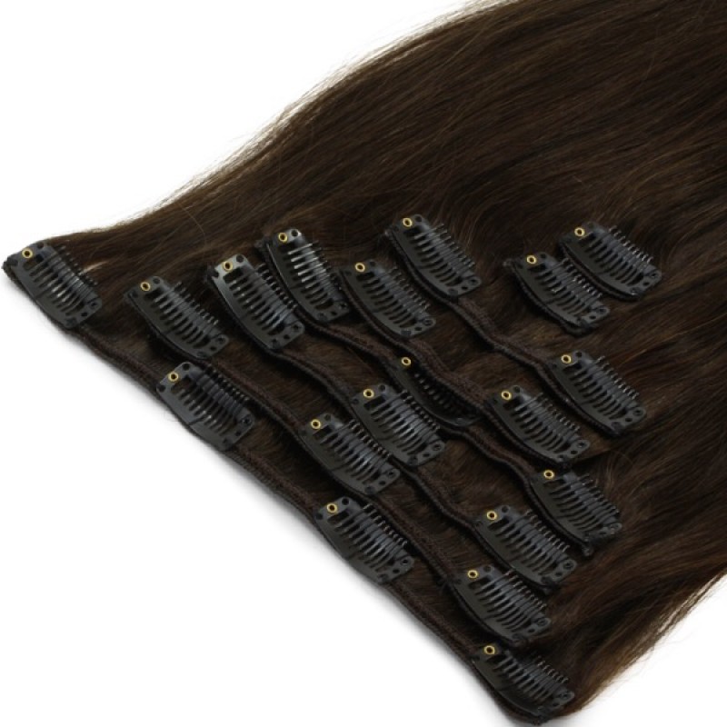 #2 DARK BROWN - CLIP IN HAIR